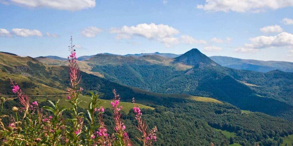 Vulkanlandschaft in der Auvergne